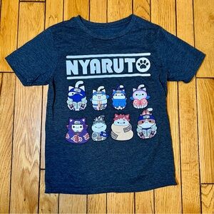 Nyaruto Naruto Boy Girl Cat Tee T-Shirt Youth Size Medium